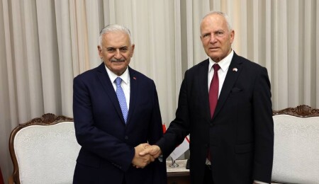 Meclis Başkanı Töre, Binali Yıldırım’ı kabul etti