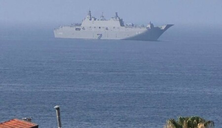 TCG Anadolu Kıbrıs açıklarında