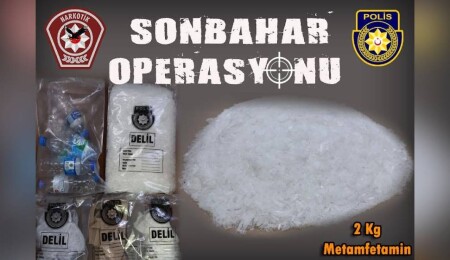 Narkotikten "Sonbahar Operasyonu": 2 kilogram uyuşturucu ele geçirildi