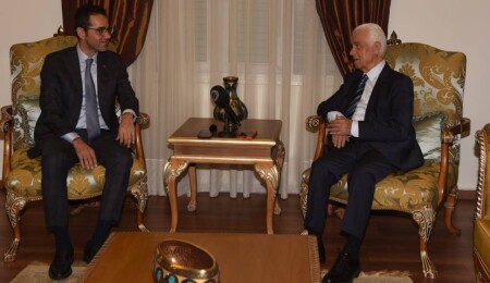 Lefkoşa Büyükelçisi Serim, Derviş Eroğlu’nu ziyaret etti: Üstlendiğim sorumluluğun farkındayım