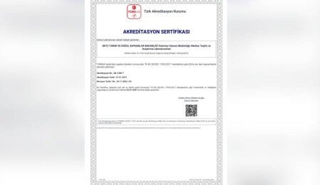 Tarım ve Doğal Kaynaklar Bakanlığı Laboratuvarlarının akreditasyon kapsamı genişletildi