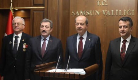 Tatar Samsun’da konuştu: Yunanistan Türkiye ile aramızdaki bağların kopartılması için her türlü oyunu oynuyor