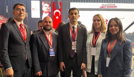 CTP Gençlik Örgütü, CHP Gençlik Kolları 17. Olağan Kurultayı'na katıldı