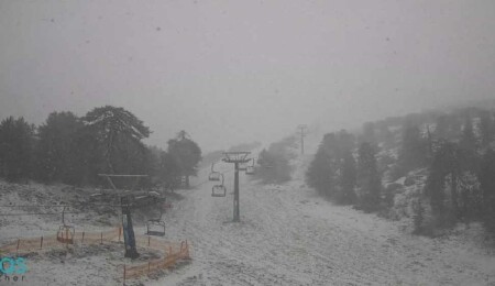 Trodos yeniden beyaza büründü