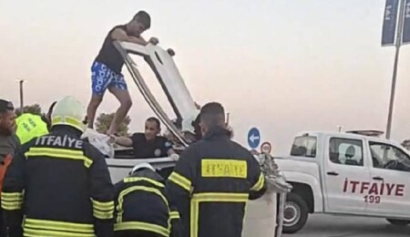 Gazimağusa-İskele ana yolunda kaza: 3 kişi yaralandı