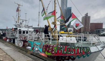 Gazze için Özgürlük Filosu'nun yeni yardım gemisi "Handala" İtalya'dan hareket etti