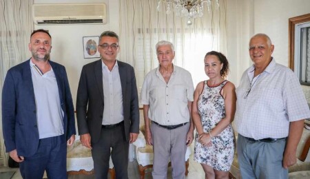 Erhürman, Çeler ve Balcı'dan Angolemli’ye ziyaret