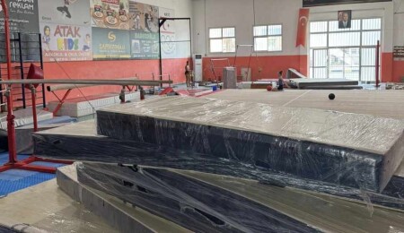 Cimnastik Federasyonu’ndan Türkiye Cimnastik Federasyonu'na malzeme teşekkürü