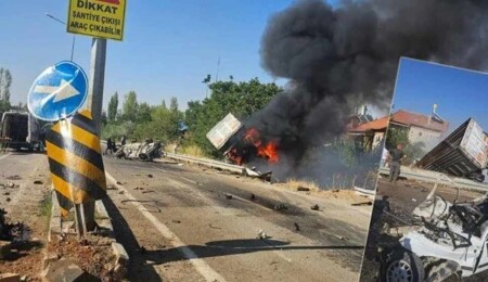 Konya'da katliam gibi kaza: Yangın çıktı, üç kişi öldü