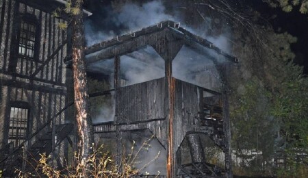 Samsun'da Atatürk'ün kaldığı tarihi konak yangında zarar gördü
