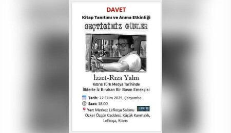 İzzet Rıza Yalın kitap tanıtımı ve anma etkinliği düzenleniyor