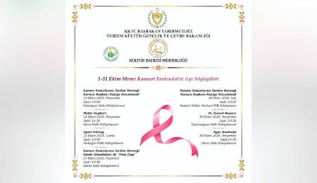Kültür Dairesi, 1-31 Ekim Meme Kanseri Farkındalık Ayı için söyleşiler düzenliyor