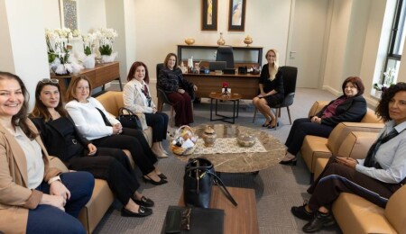 Nilden Bektaş Erhürman Girne Emekçi Kadınlar Kooperatifi’ni kabul etti