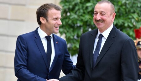 Aliyev ve Macron, İran'ın Nahçıvan'a İHA saldırısını görüştü