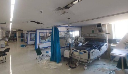 İran basınına göre Buşehr eyaletinde bir hastane ABD-İsrail saldırılarında ağır zarar gördü