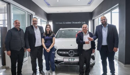 CTP Piyangosu’nun talihlisi Mercedes aracı teslim aldı