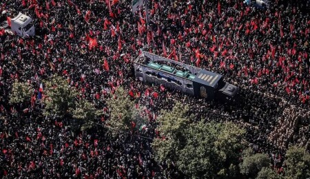 Funeral Procession For Iran's Slain Supreme Leader Khamenei Begins