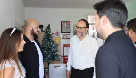 İskele Belediyesi ile Fizyoterapistler Derneği'nden Ötüken Özel Eğitim Okulu'na ziyaret