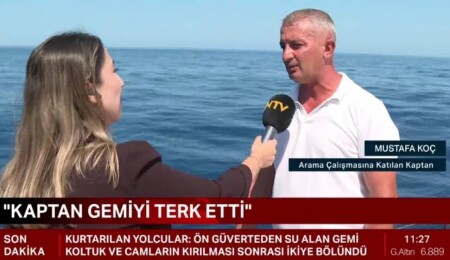 Arama çalışmalarına katılan kaptan Mustafa Koç: Kaptan ve ikinci kaptan benim teknemdeydi