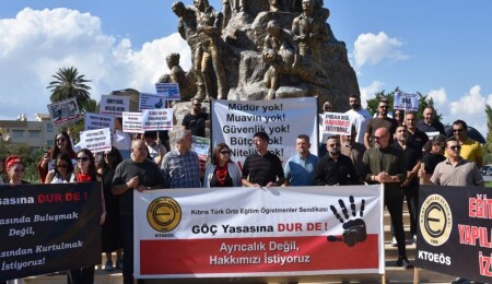 KTOEÖS, grev ve eylem yaptı: Bu koşullarda tam gün eğitim ancak sözde yapılır