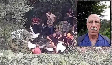 Rize'de kamyonet uçuruma yuvarlandı, Kıbrıs gazisi hayatını kaybetti