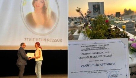 Gazimağusa Meslek Lisesi Helin’i unutmadı