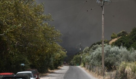 Yunanistan’da orman yangını Patra’daki yerleşim bölgesine yaklaştı