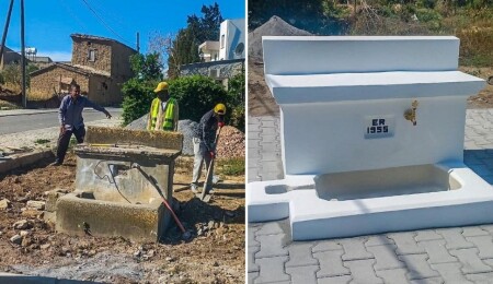 Kanlıköy’de tarihi çeşme restore edildi