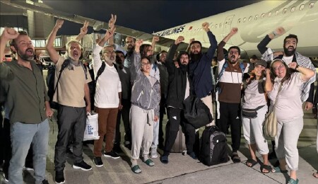 Küresel Sumud Filosu aktivisti 15 Türk İstanbul'da