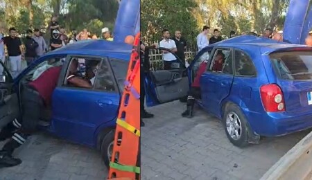 Fuar Kavşağı’nda korkutan kaza: Genç sürücü yoğun bakımda