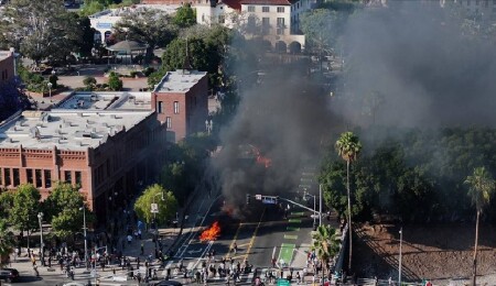 Los Angeles'taki sınır protestoları 3. gününde devam ediyor