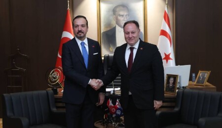 Ziya Öztürkler, Kürşad Zorlu'yu kabul etti: Kıbrıs Türk halkının haklı davasını anlatmaya devam edeceğiz