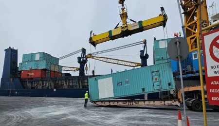 BAE’nin Güney Kıbrıs’a hibe ettiği arıtma üniteleri teslim alındı