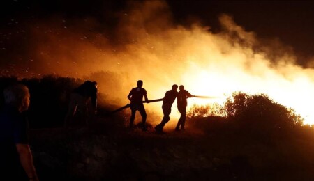 Yunanistan'ın farklı bölgelerinde orman yangınları çıktı
