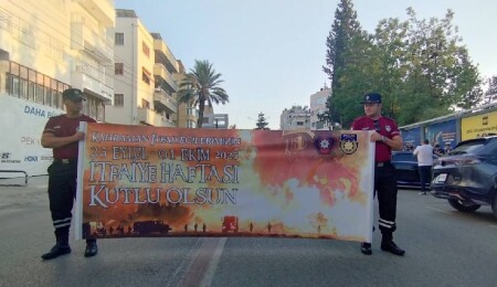 İtfaiye Haftası kutlamaları kortej yürüyüşü ile başladı