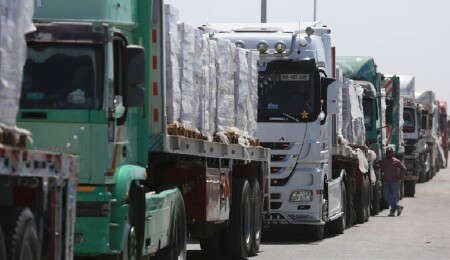BM: 170 bin tonluk gıda, ilaç ve diğer malzemeler Gazze için hazır bekliyor