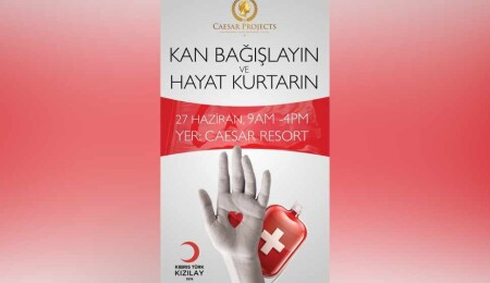 Caesar Projeleri ve Afik Grup’tan örnek iş birliği: KKTC Kızılay’ı ile kan bağışı kampanyası