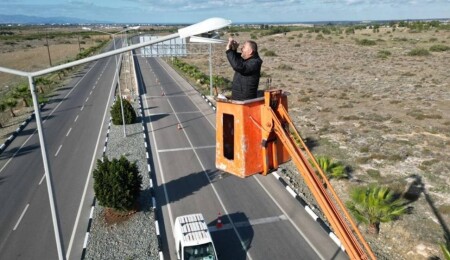 Lefkoşa Kuzey Çevre Yolu’nda aydınlatma sistemleri kurulacak