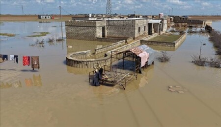 Suriye'nin Haseke ilinde sel: 400 ev zarar gördü, 500 aile tahliye edildi