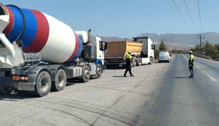 Değirmenlik Dağyolu’nda ağır vasıtalara sıkı denetim: Çok sayıda sürücü rapor edildi