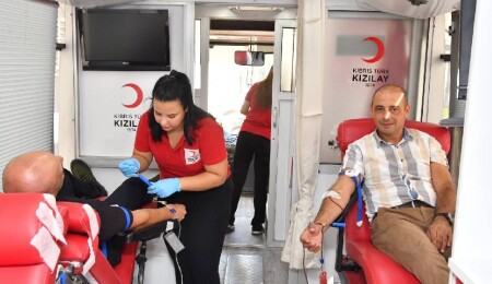 Polis Genel Müdürlüğü’nde bugün kan bağışı etkinliği düzenlendi