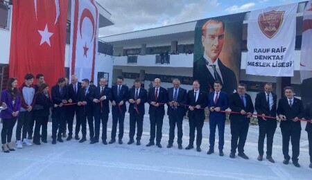 Rauf Raif Denktaş Meslek Lisesi açıldı