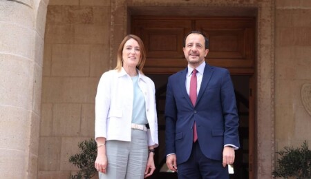 Avrupa Parlamentosu Başkanı Roberta Metsola Güney Kıbrıs’ta