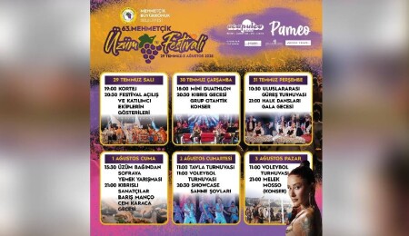 63. Mehmetçik Üzüm Festivali bugün başlıyor
