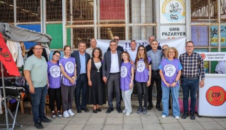 CTP'li kadınlar hem dayanışma gösterdi hem imza topladı