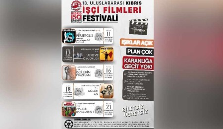 Uluslararası Kıbrıs İşçi Filmleri Festivali 11 Haziran’da başlayacak