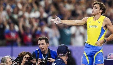 Duplantis Breaks Pole Vault World Record on Way to Gold