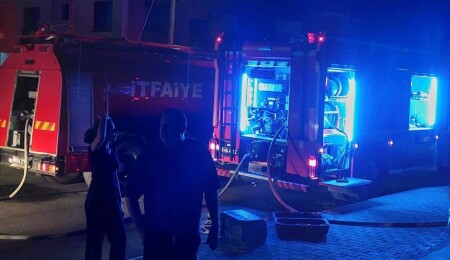 Gönyeli’de apartman dairesinde yangın: 7 kişi kurtarıldı
