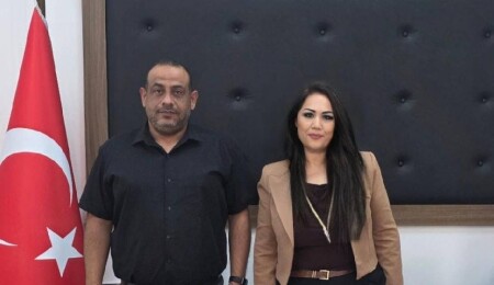 Lefke Yardım ve Halk Derneği Genel Başkanı Emel Yılmaz'dan Kaymakam Cemal Orakçıoğlu’na ziyaret