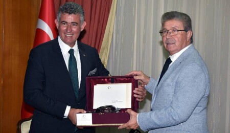 Feyzioğlu'ndan Üstel'e veda ziyareti: KKTC’den ayrılacağım için yüreğim buruk